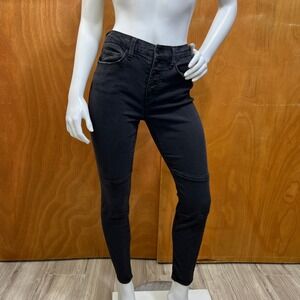 Mudd High Rise Ankle Jegging Juniors 5 Black Denim Stretch